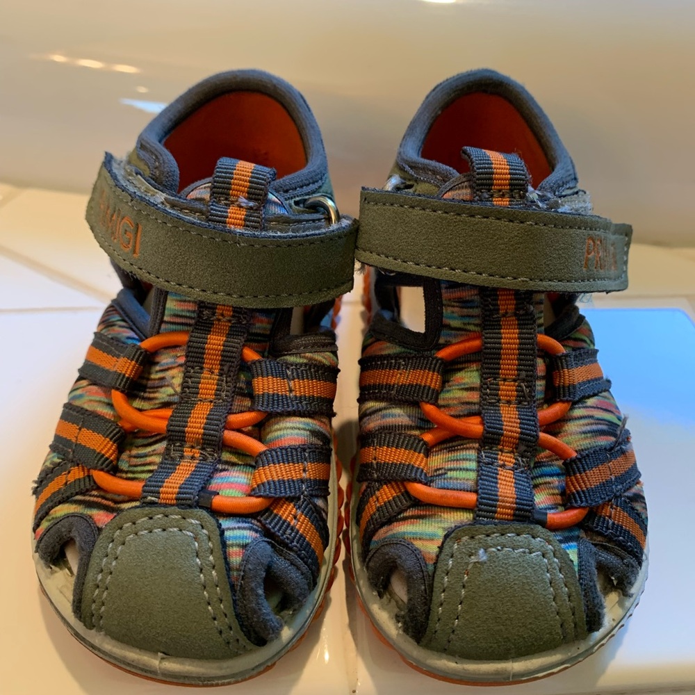 Primigi Boys Sandal size EU20 (4.5 US) Italian made leather breathable materials